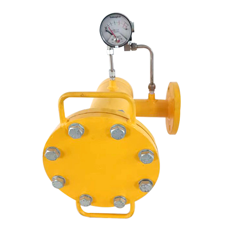 LPG/natural gas/fuel gas filter with differential pressure gauge