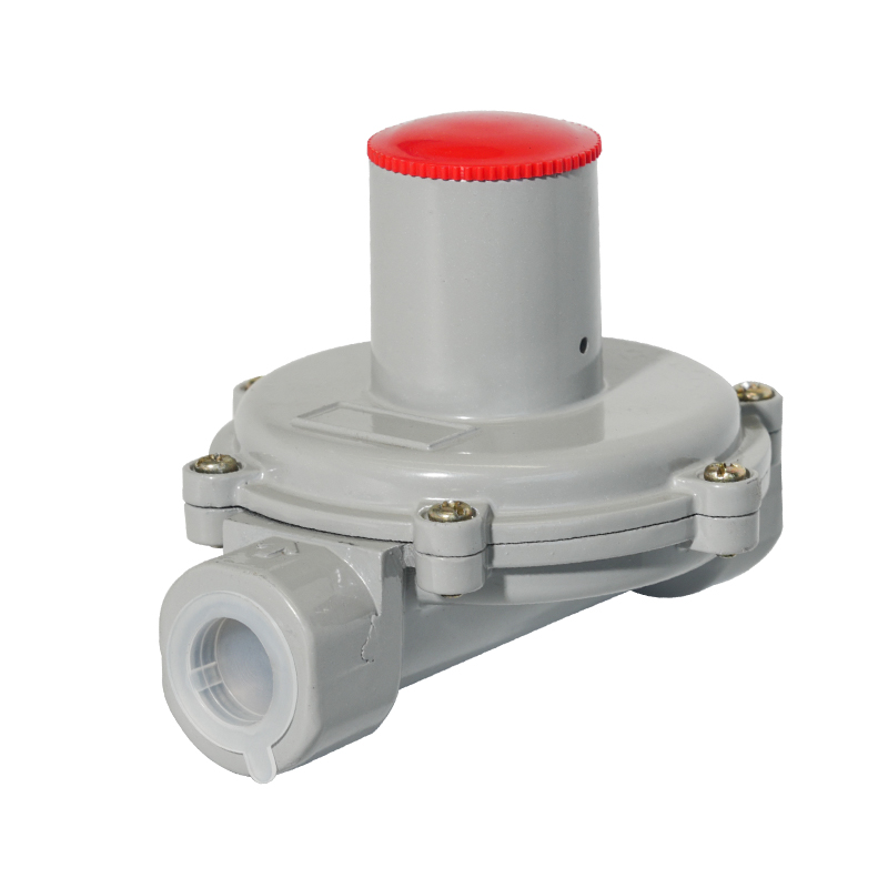 Safety valve natural gas pressure regulator