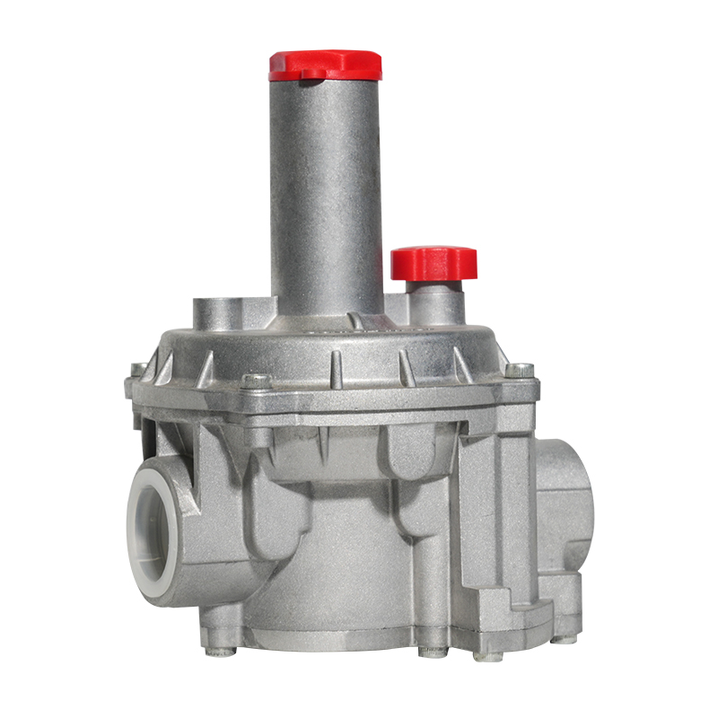 Industrial gas pressure regulator, pressure reducing valve, regulator